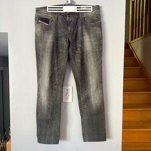 Diesel Women's Charcoal Super Slim Grupee Jeans